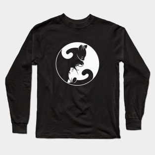 Cat Ying and Yang Long Sleeve T-Shirt